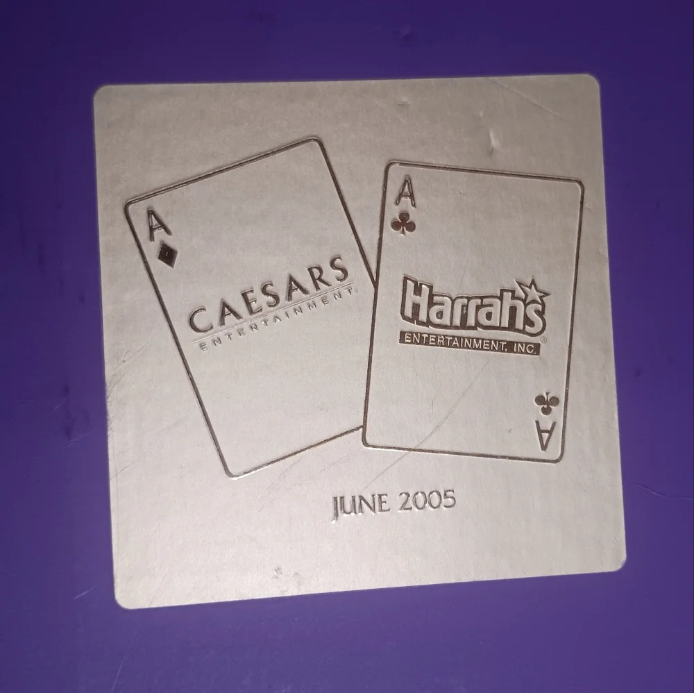 VTG Caesars Harrahs Casino Box Set Whiskey Lowball Glasses 2005